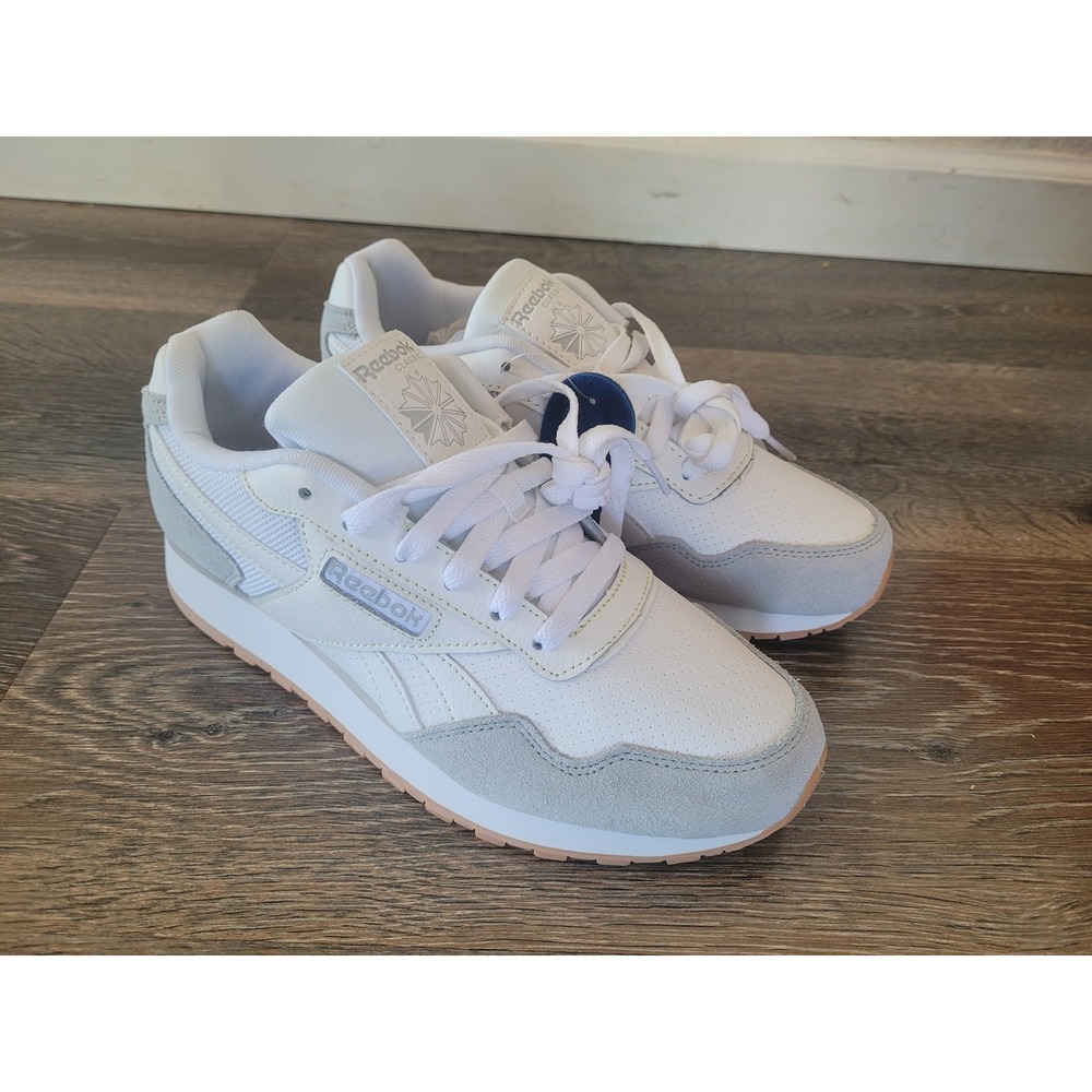 Reebok Classic Glide Womens Shoes White Grey Suede Gum Sole CN4483 Size 7.5